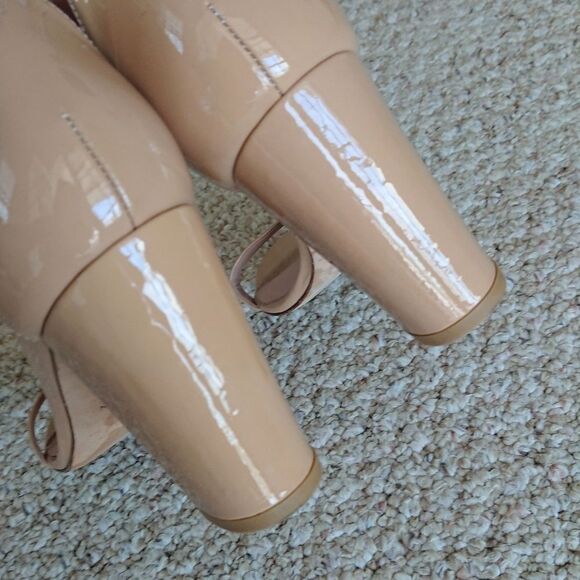 Stuart Weitzman Nudist Block 75MM patent Leather Sandals size 39.5 M - Picture 11 of 12